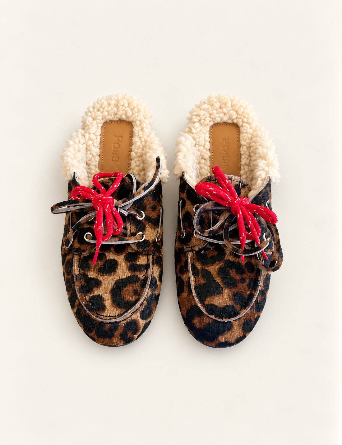 Mules Léopard fourrées