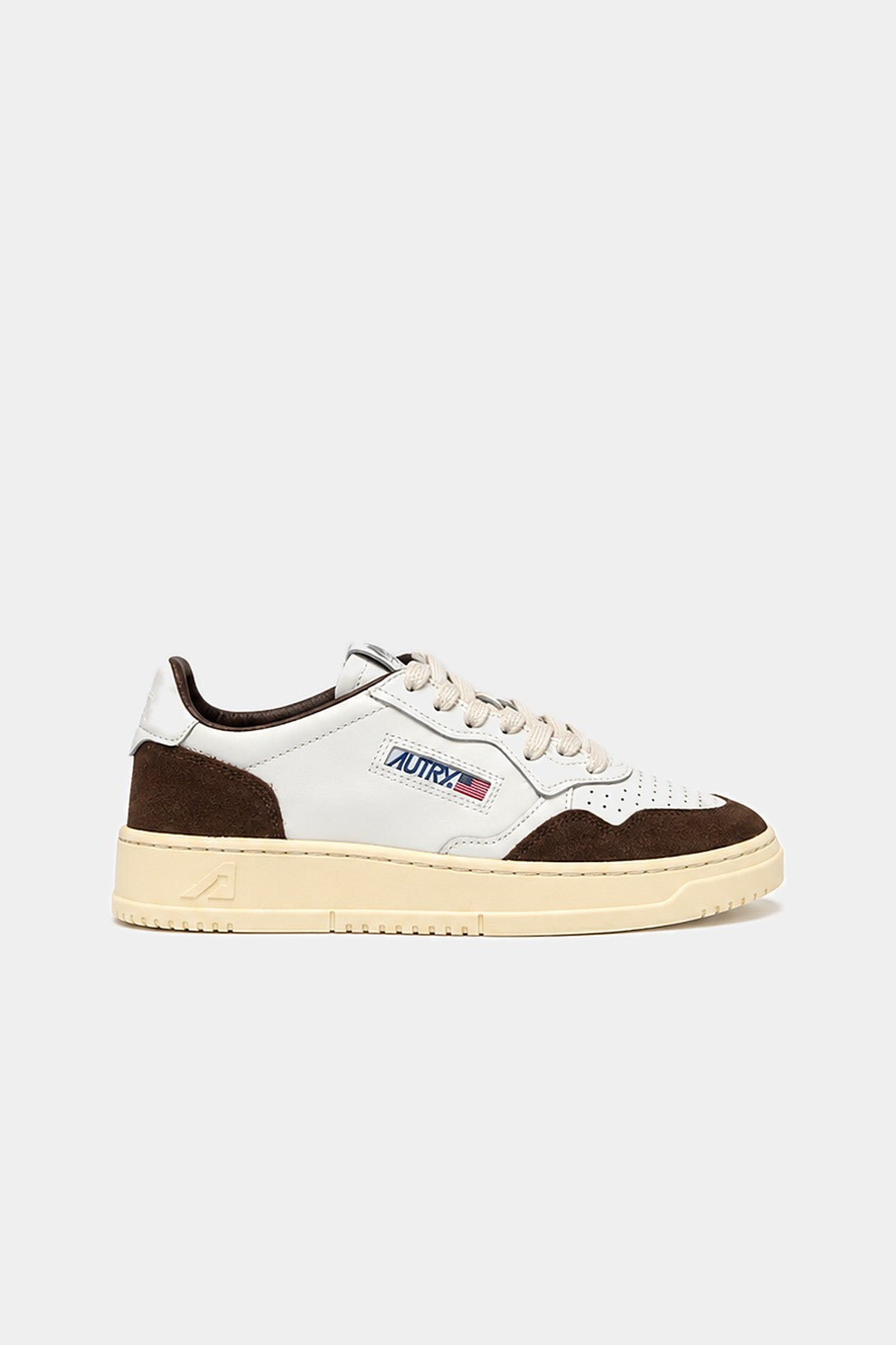 Baskets Medalist Low Blanc chocolat