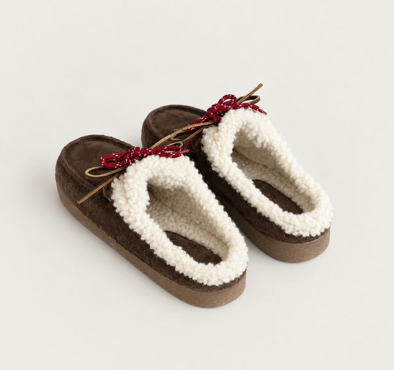 Mules DOLOMITI suede fourrées