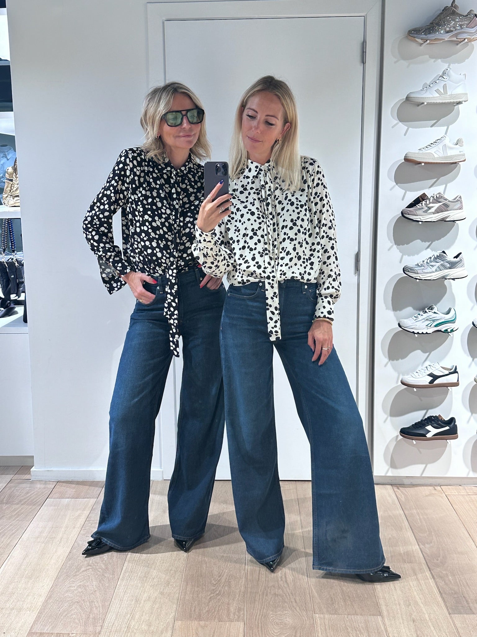 Dalmatian Print Blouse