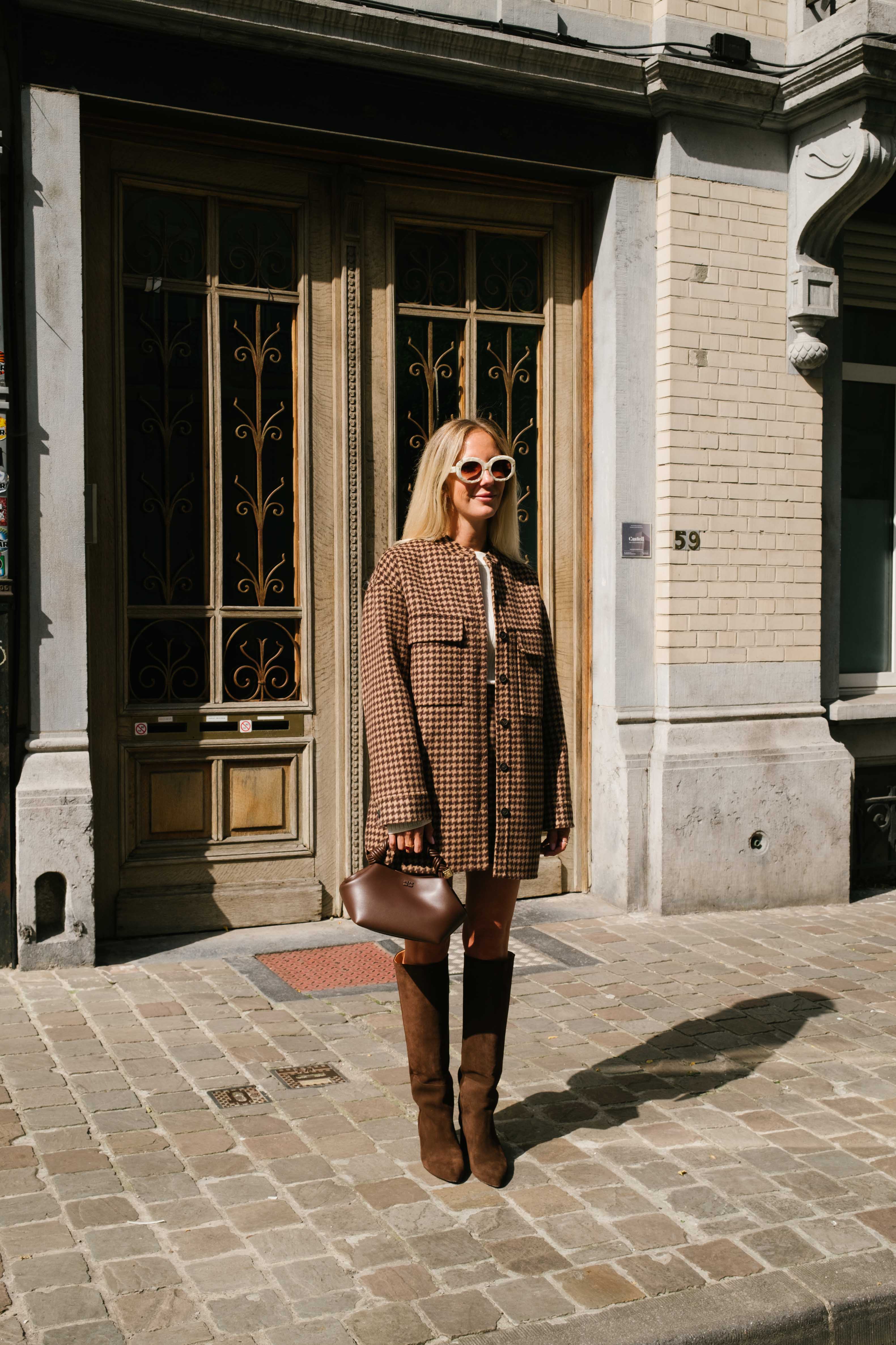 Bottes à talons suède