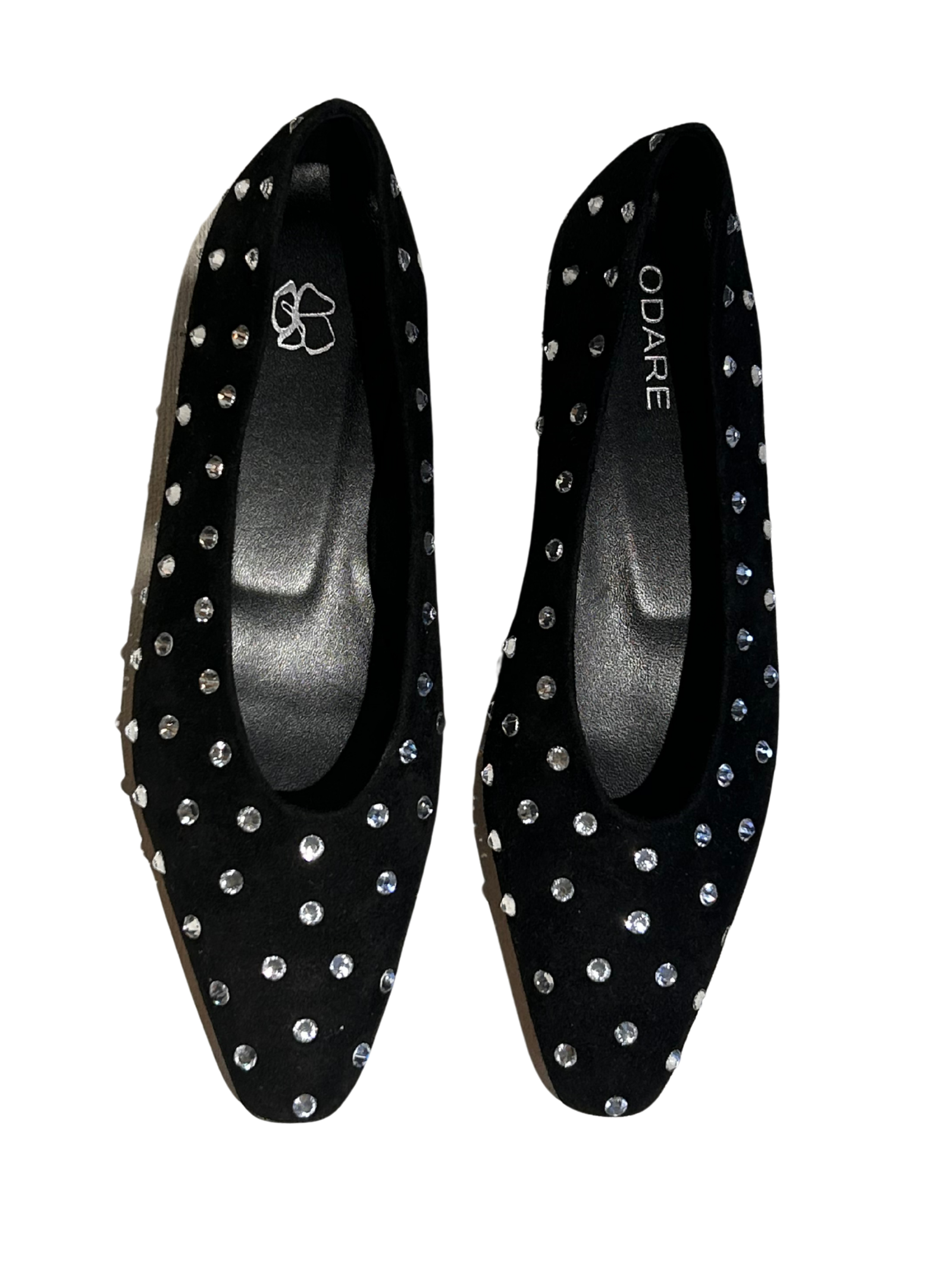 Ballerine daim strass JANE