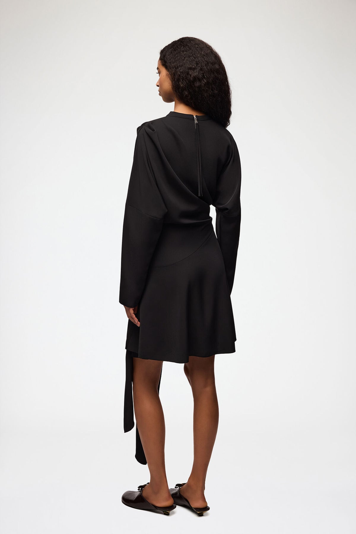 Robe courte drapée