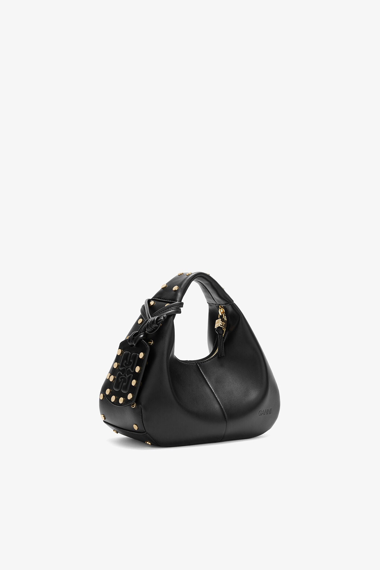 Sac Hobo Mini Cloué noir