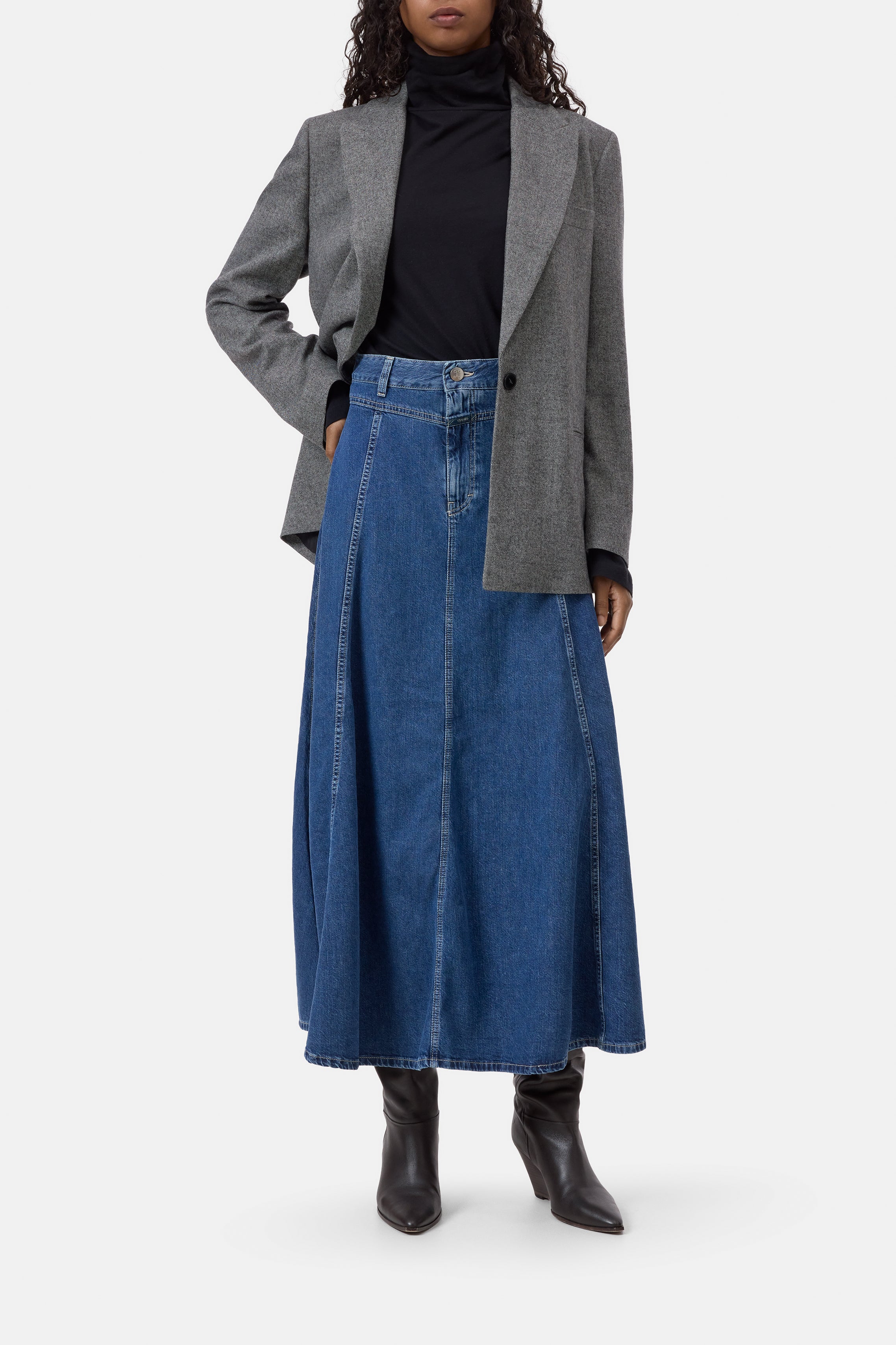 Jupe longue Denim