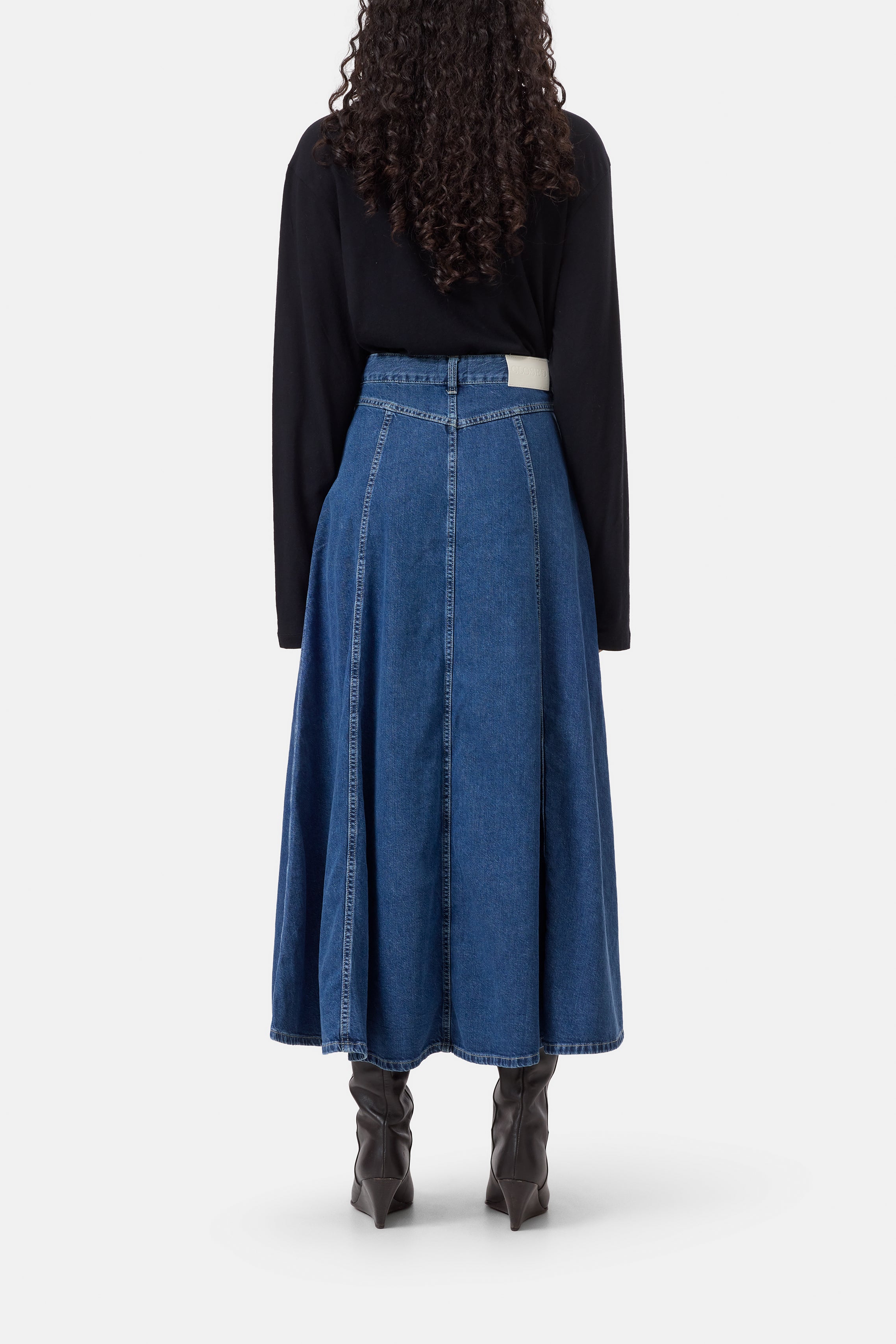 Jupe longue Denim