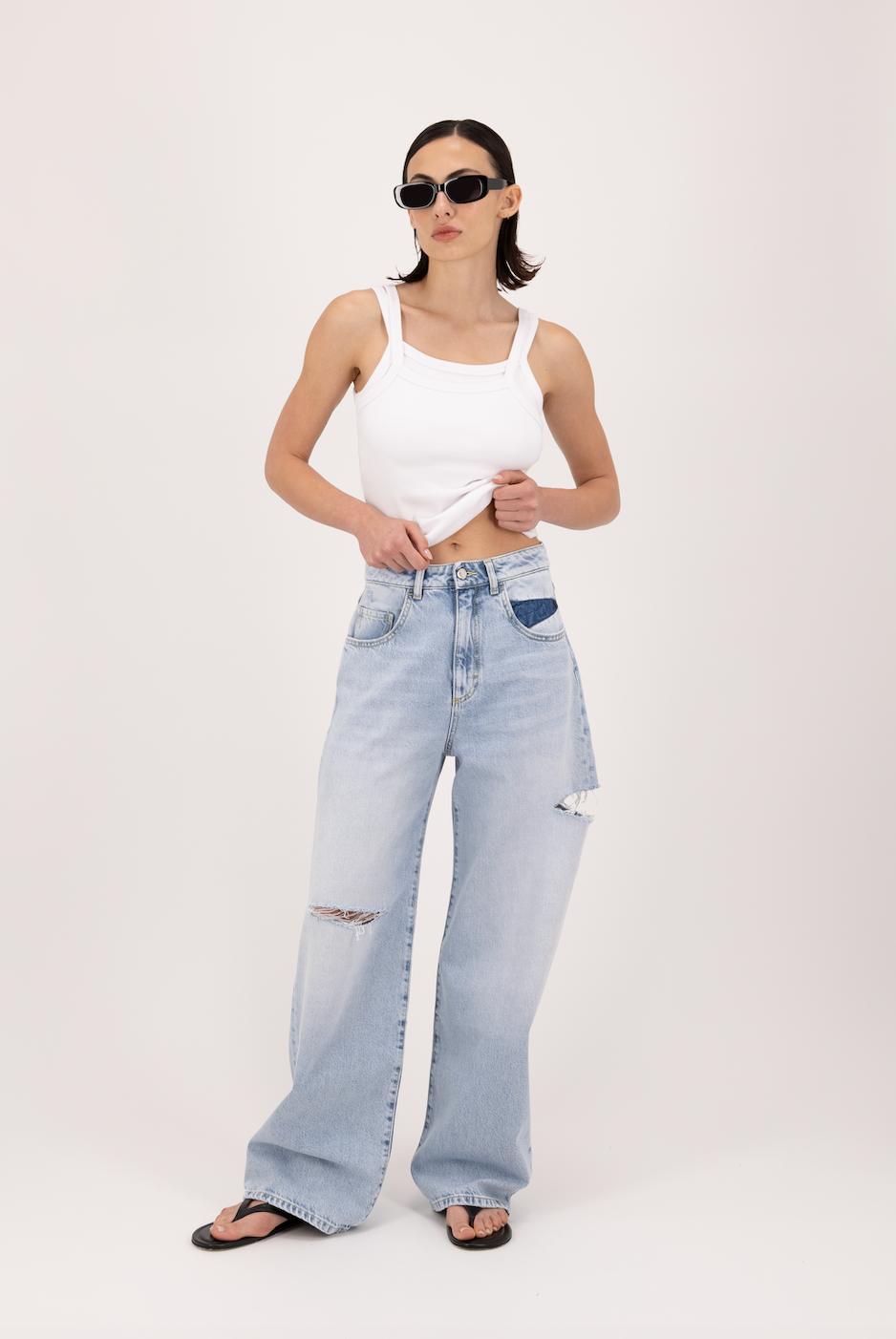 Jeans Poppy avec ouvertures
