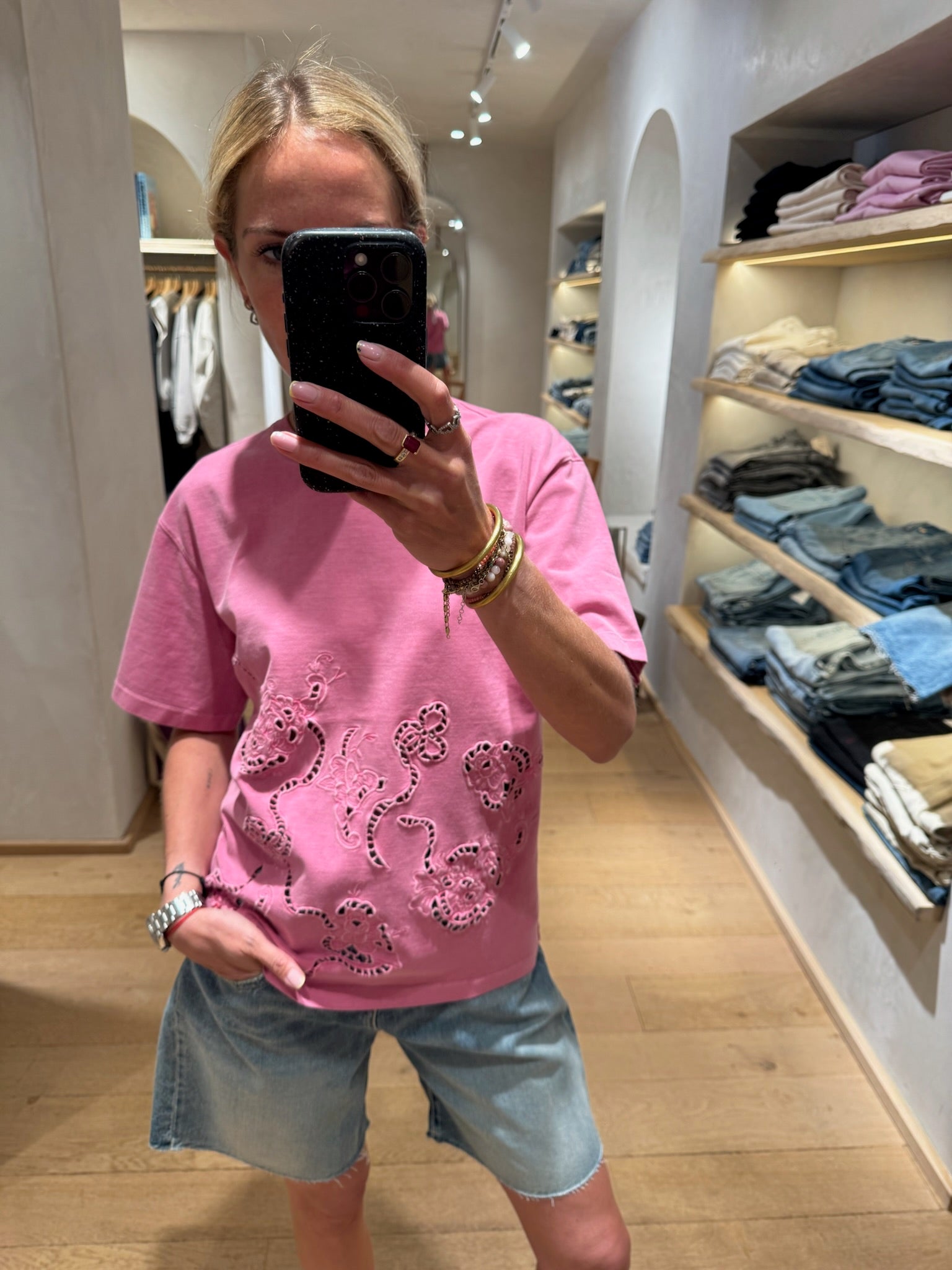 T-Shirt Broderie Anglaise