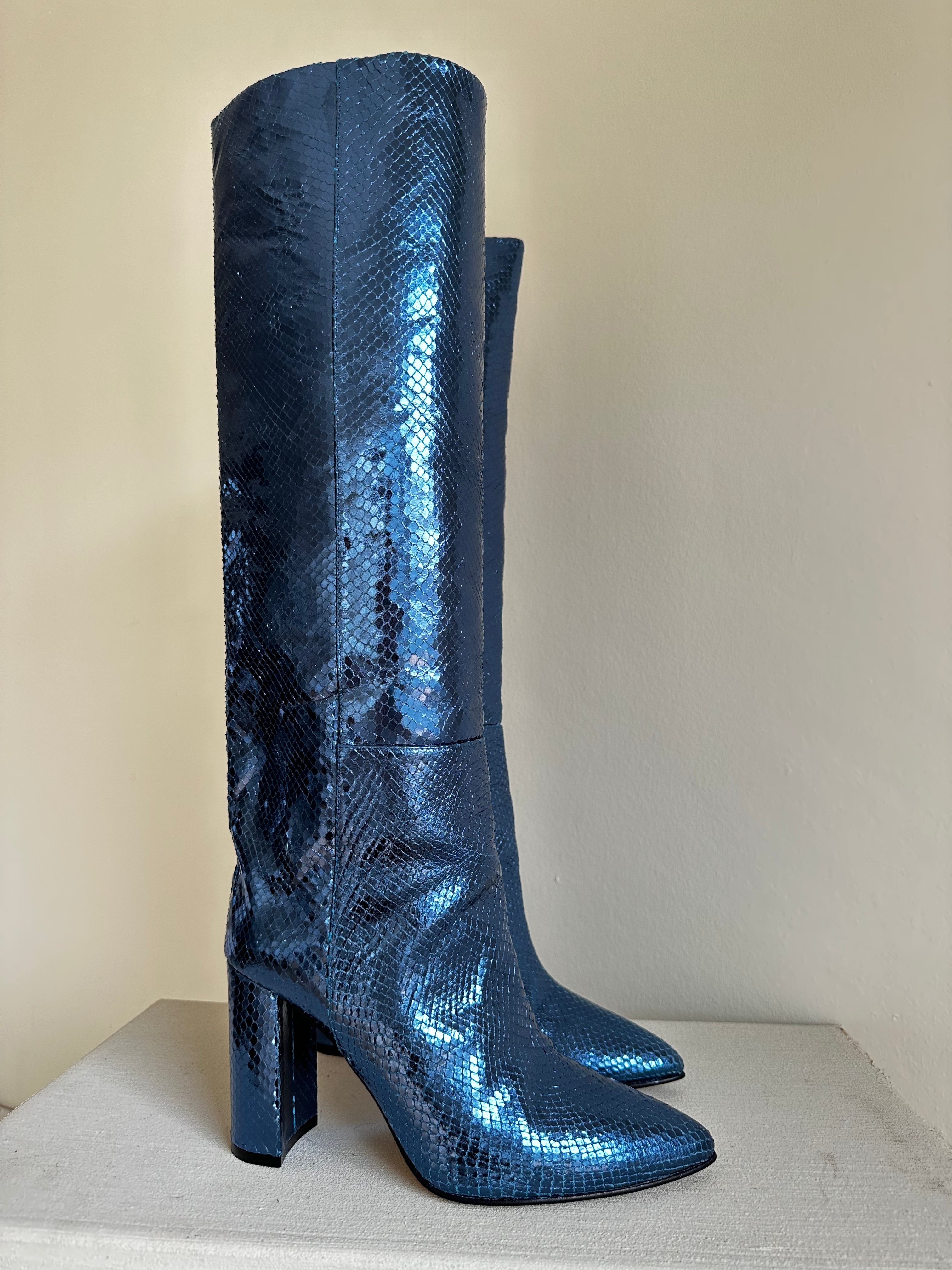 BOTTES TALONS PYTHON NAVY