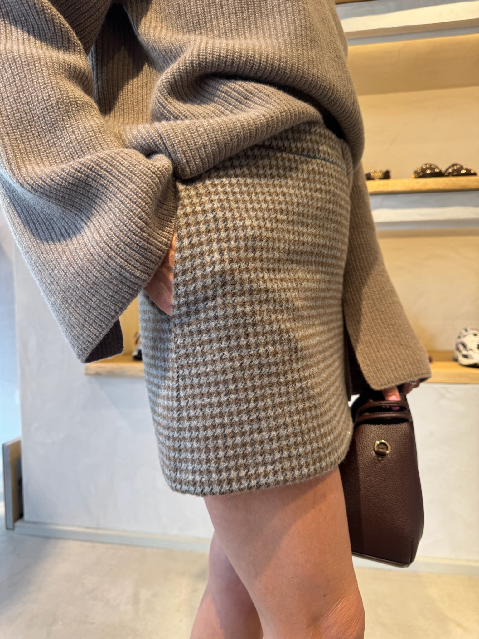Jupe à carreaux Grigio