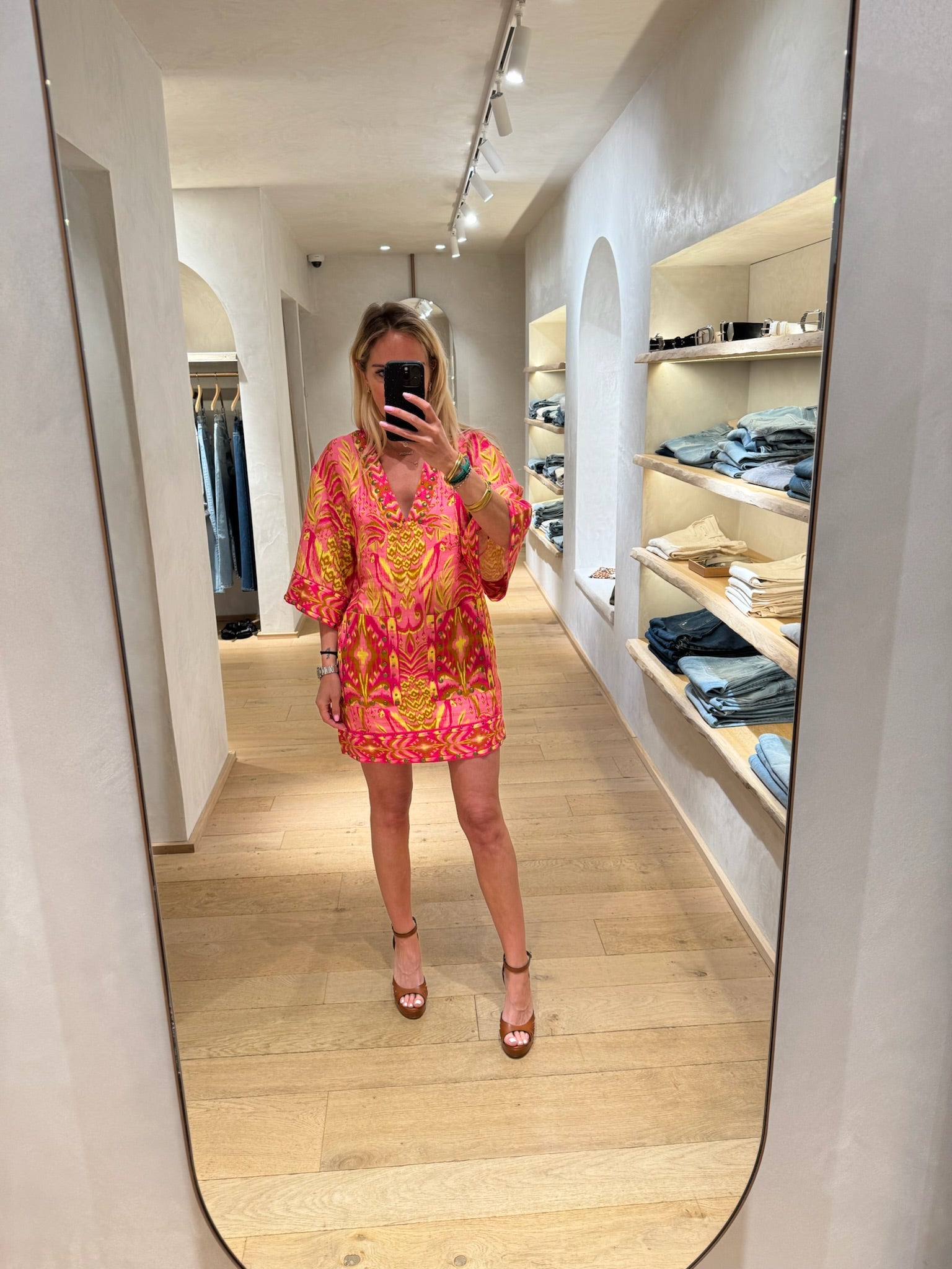 Robe courte print ananas