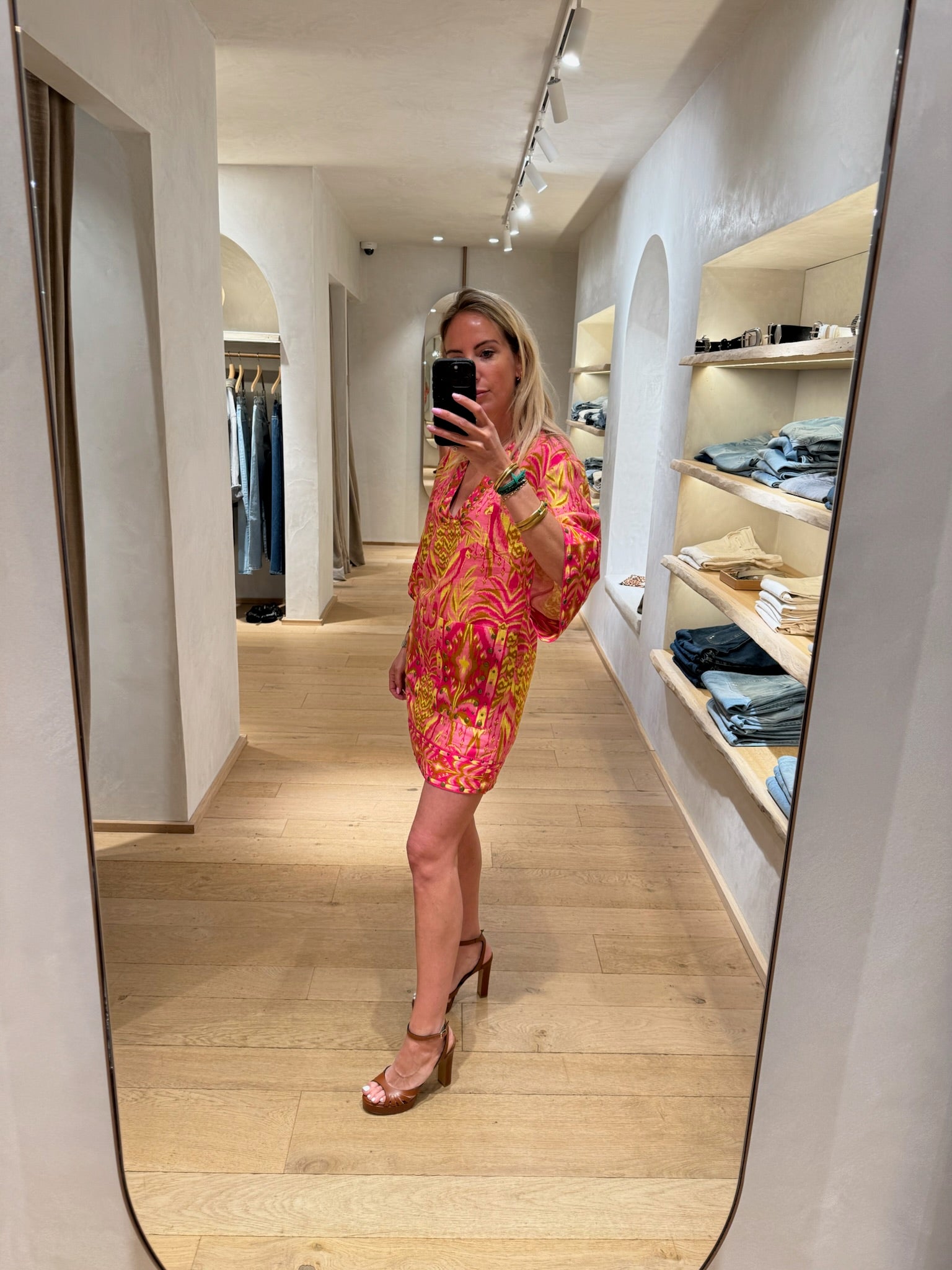 Robe courte print ananas