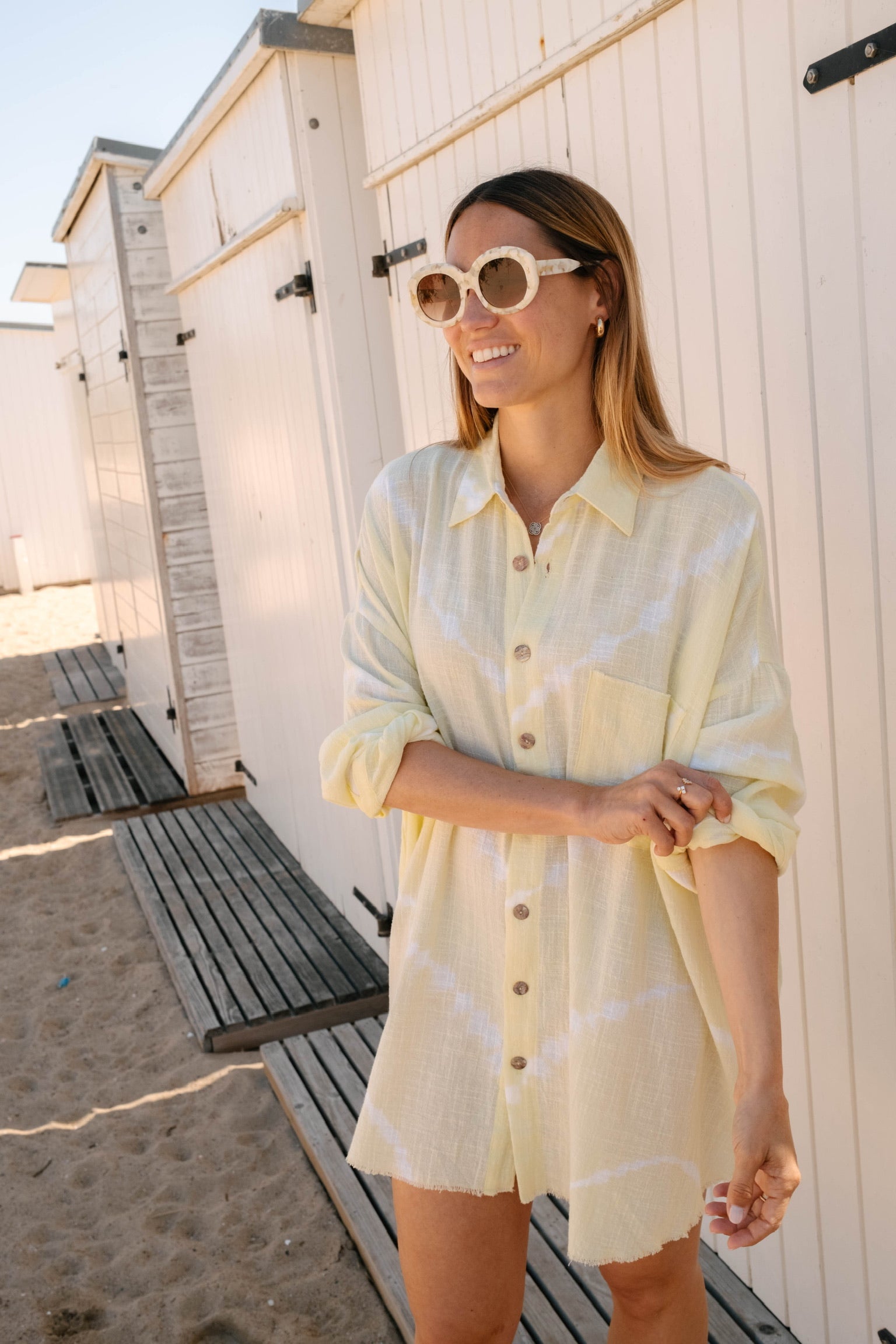 Robe chemise tie & dye MYKONOS