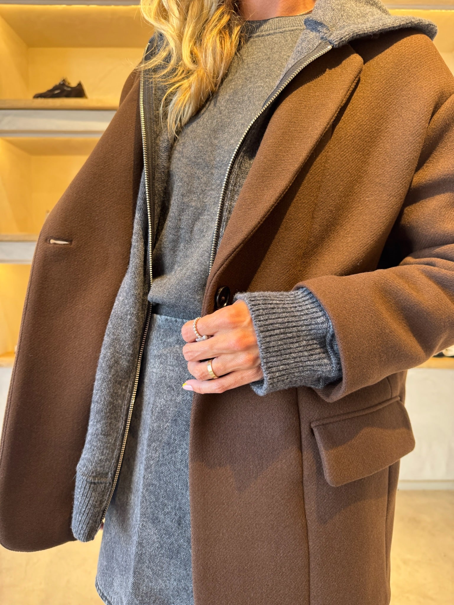 Veste à capuche Castagna