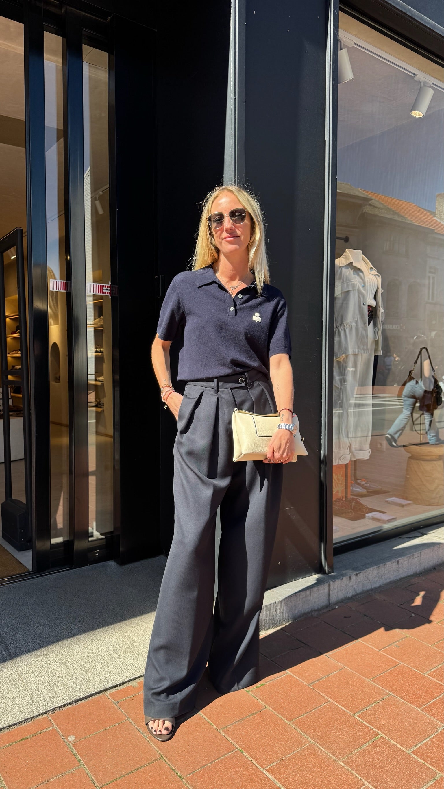 Pantalon Palazzo à pinces
