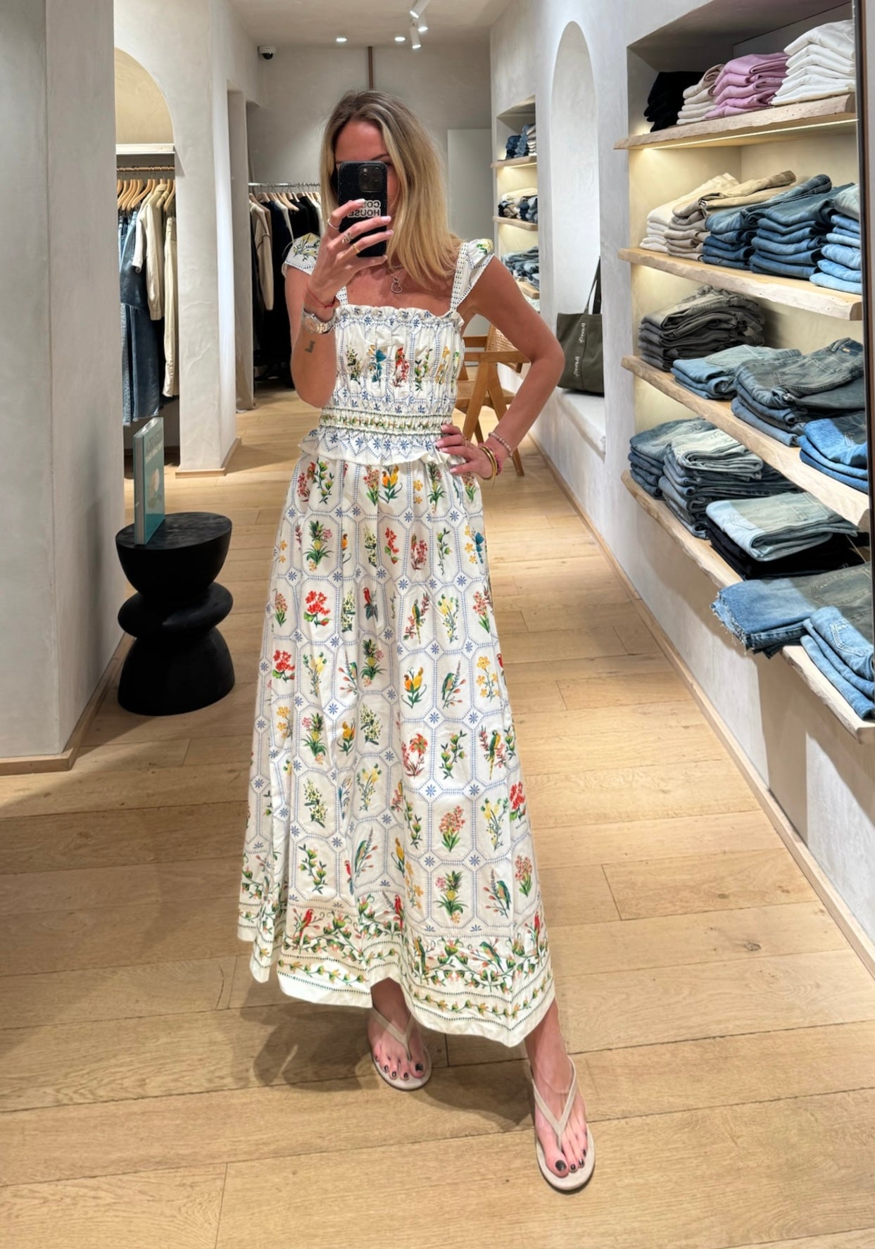 Robe longue Tropical Porcelain