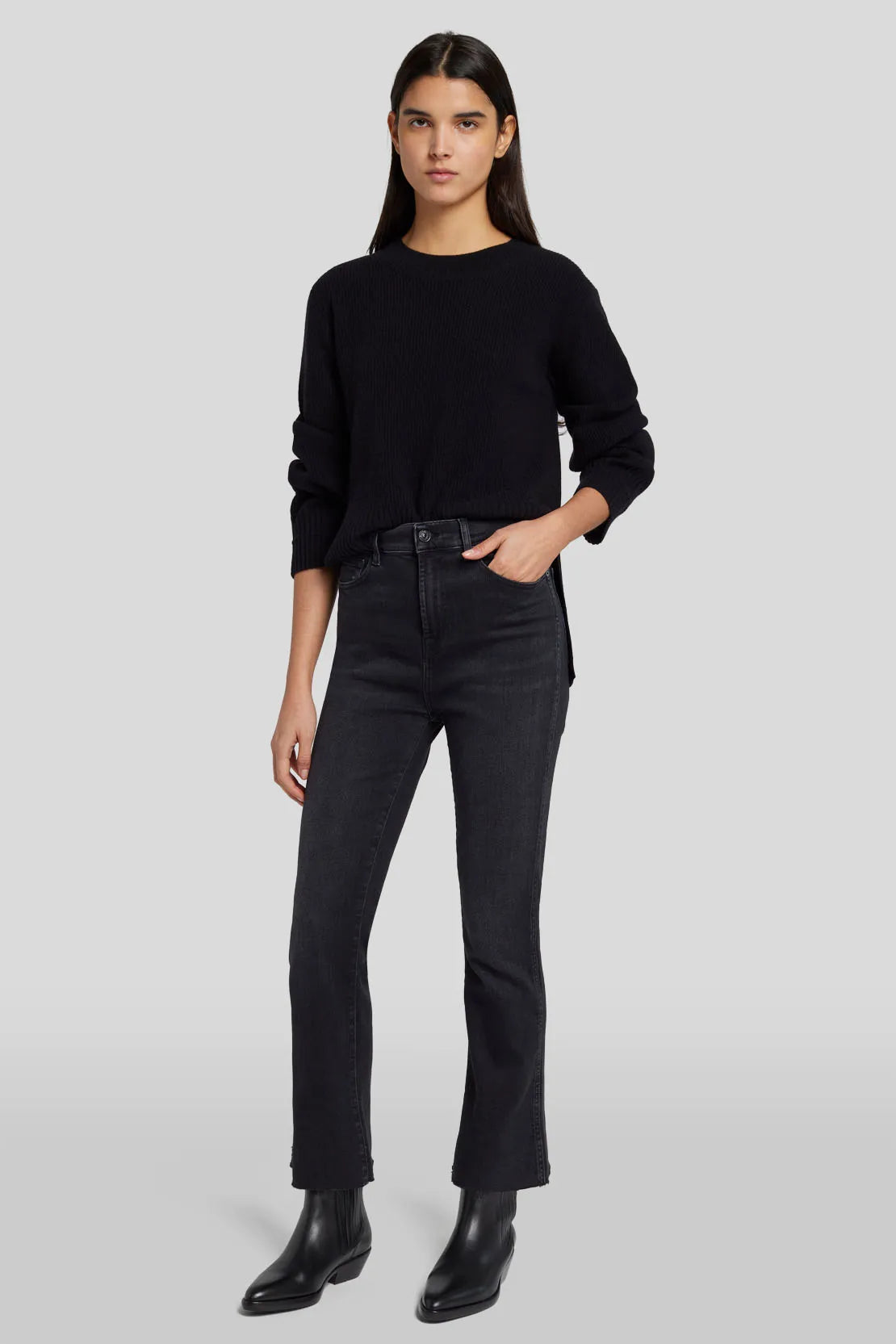 HIGH WAIST BOOTCUT JEANS