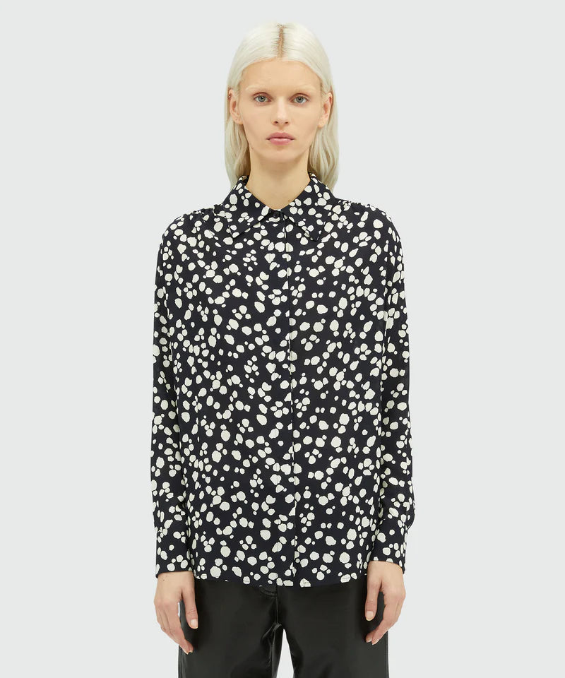 Dalmatian Print Blouse