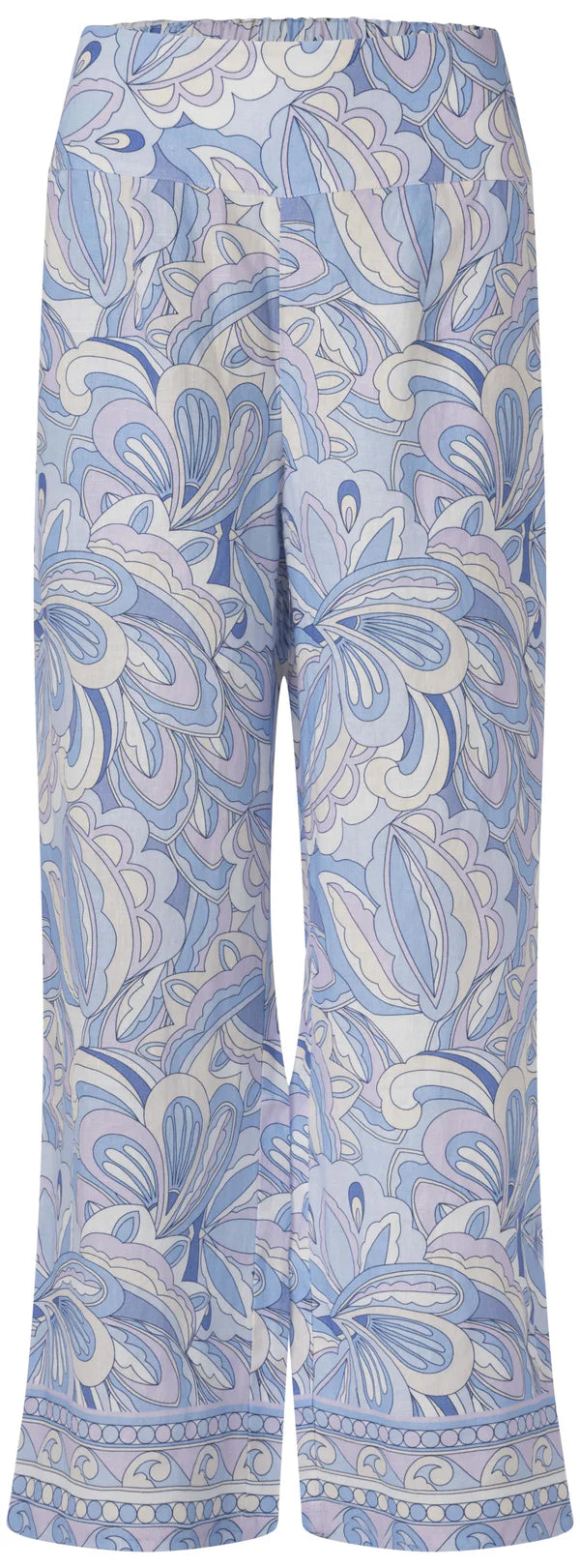 Pantalon print bleu