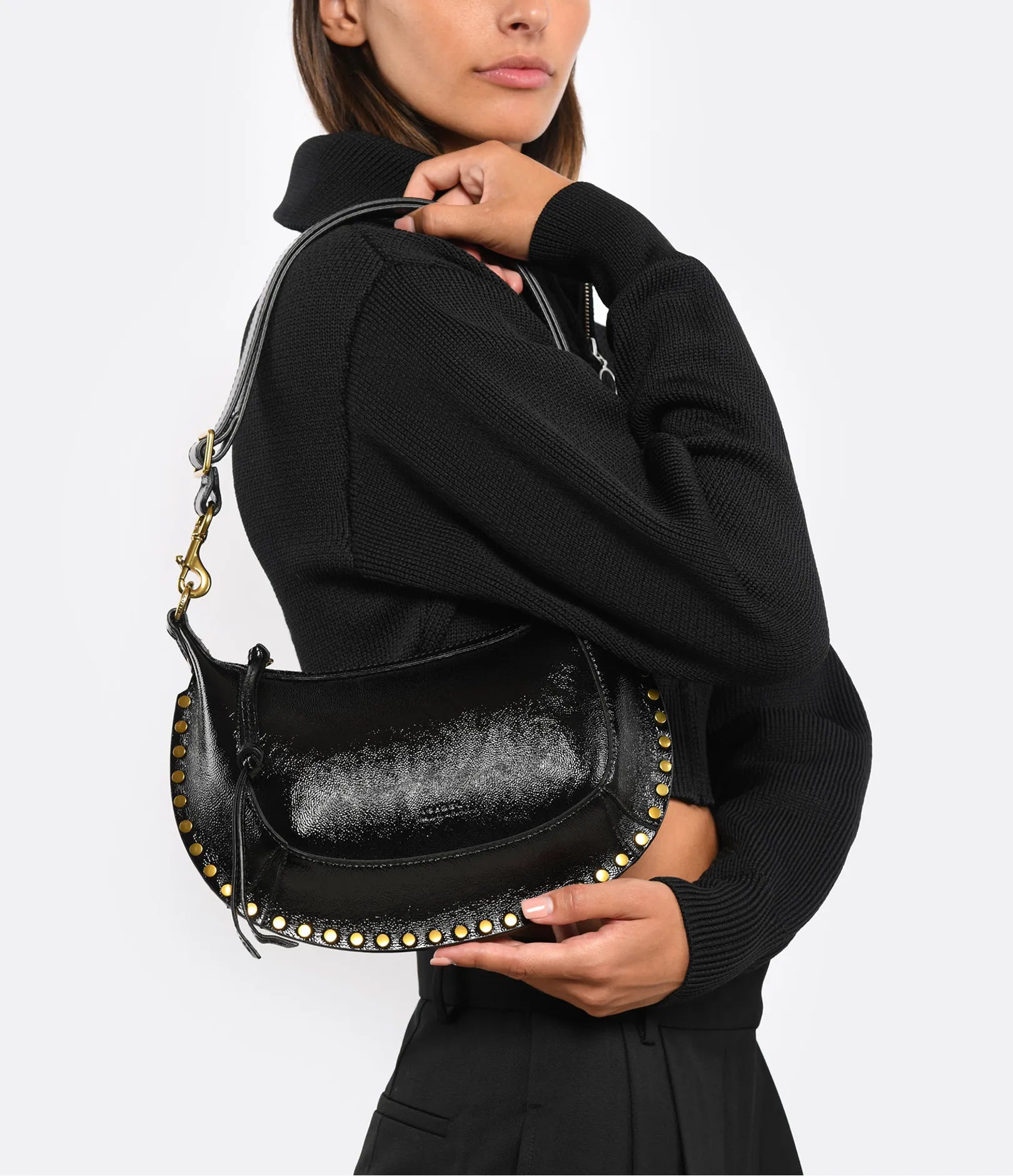 SAC BANDOULIÈRE OSKAN MOON BLACK