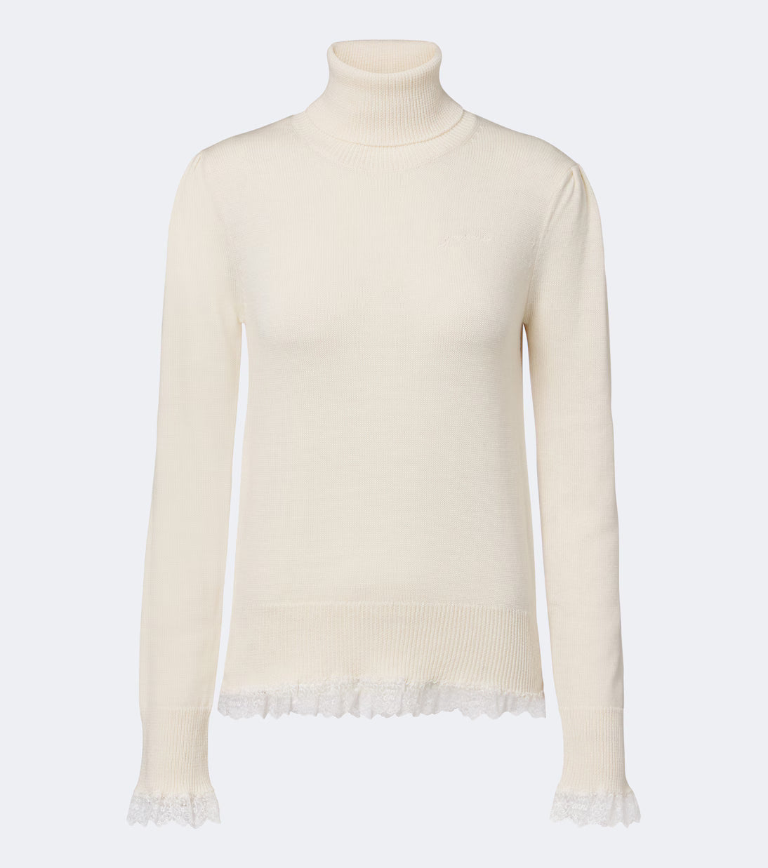 Pull col roulé Merino