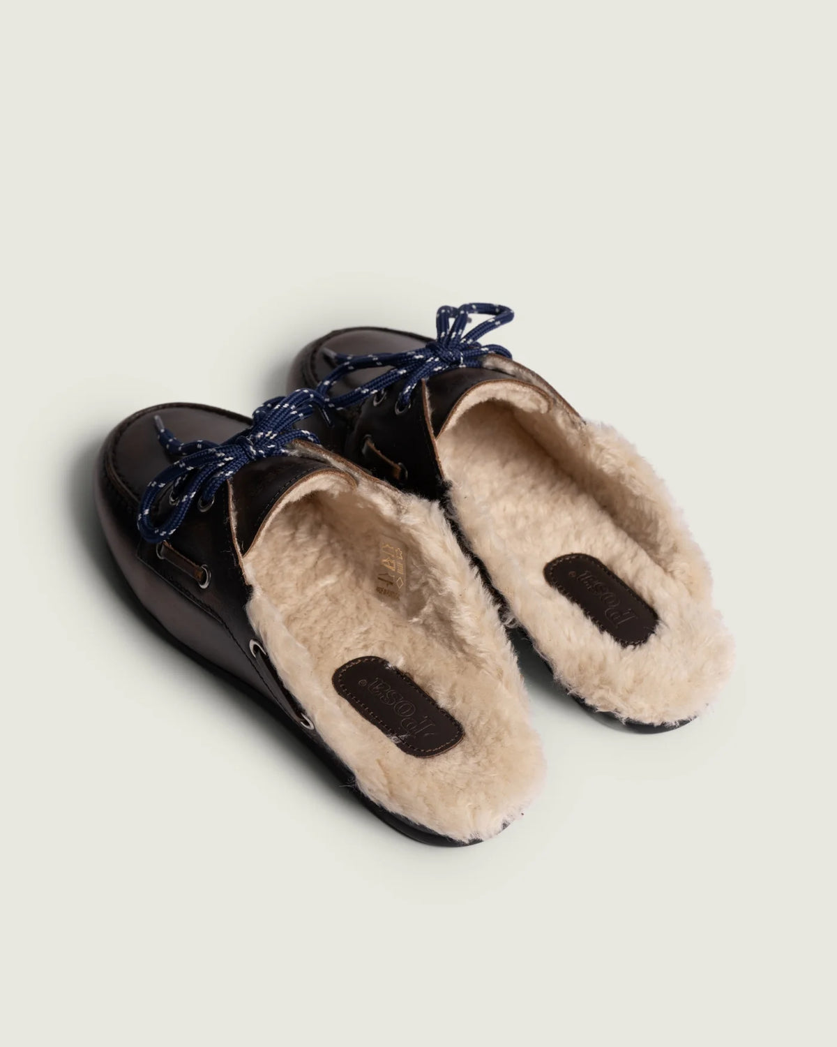 Mules Brushed Leather fourrées