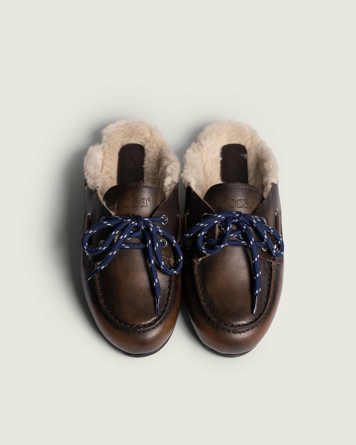 Mules Brushed Leather fourrées