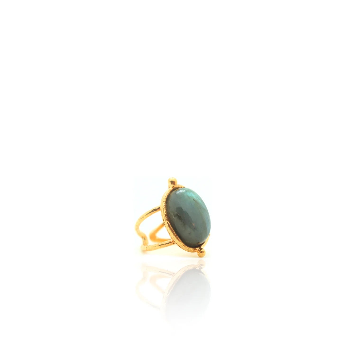Bague Grande ovale Labradorite