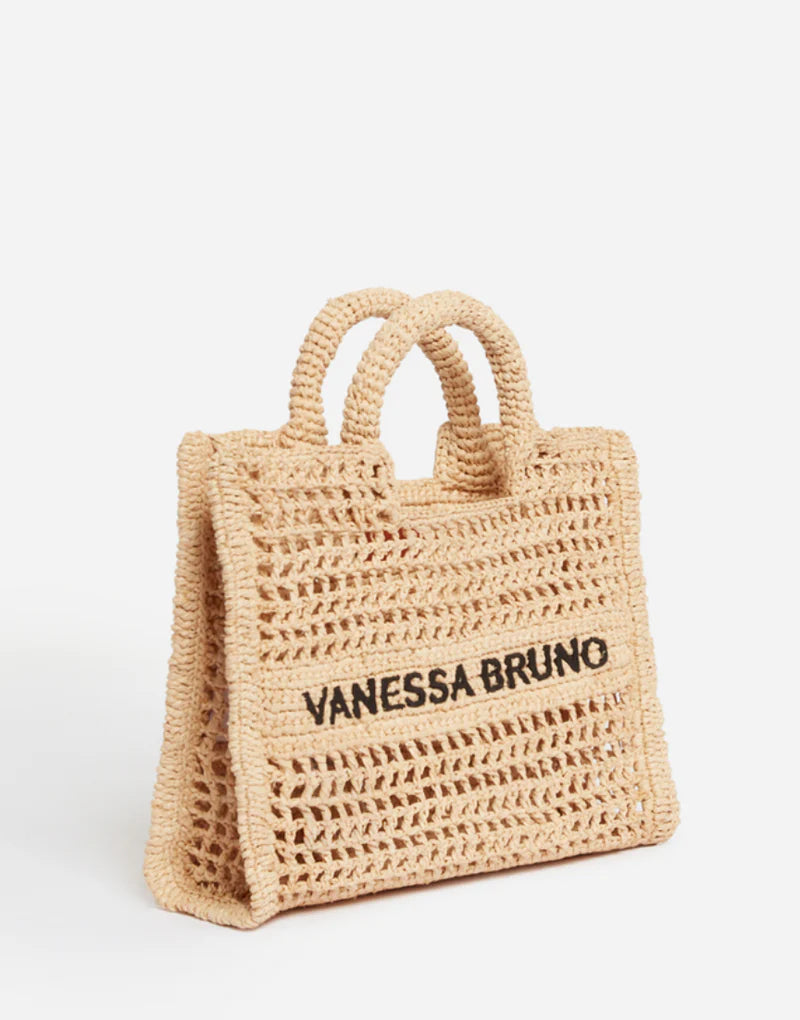 Sac Panier raphia brodé