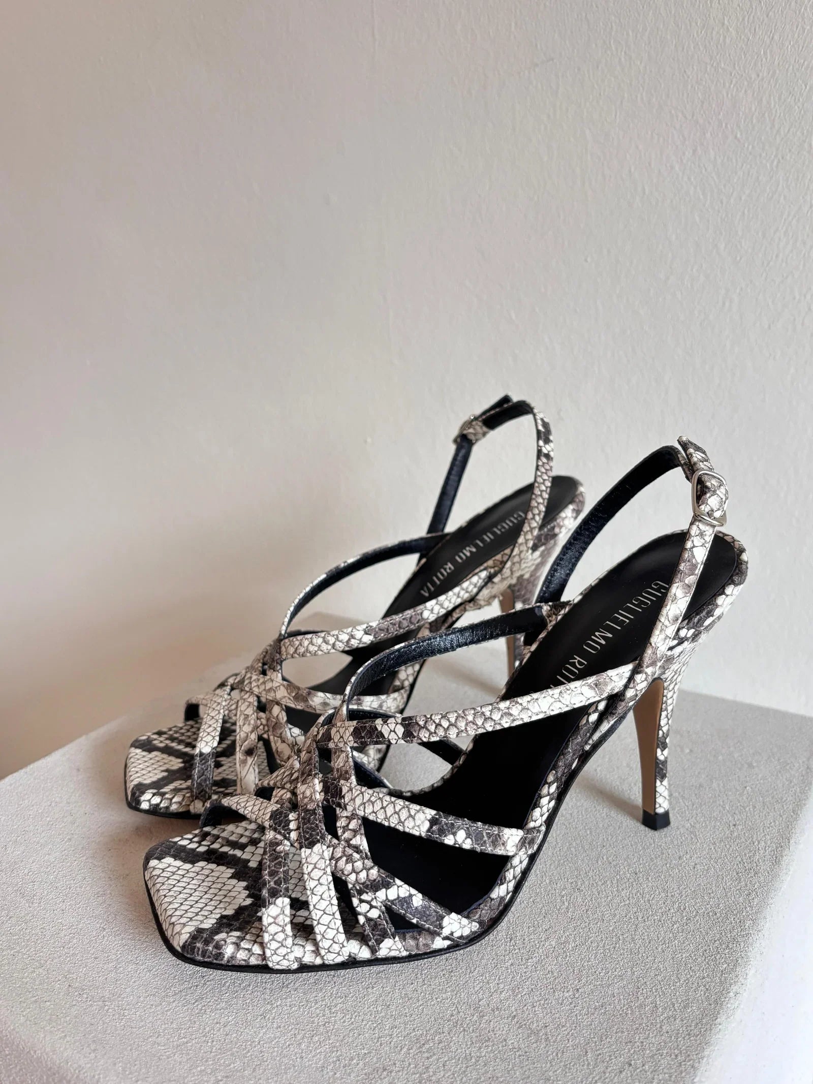 Sandales à talons python Fairy