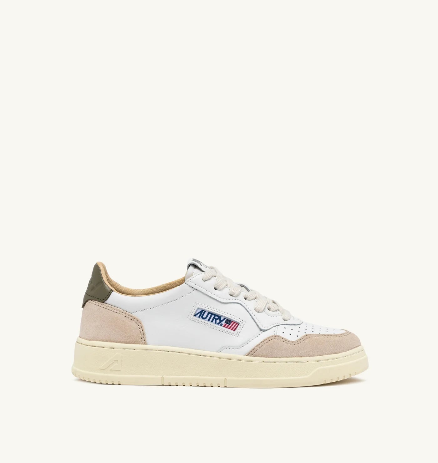Baskets Medalist Low beige & kaki