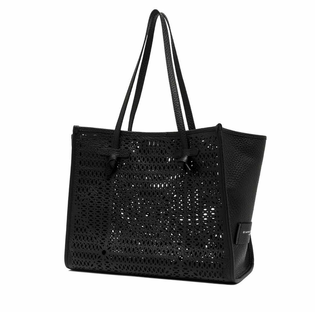 Cabas cuir ajouré lunaire