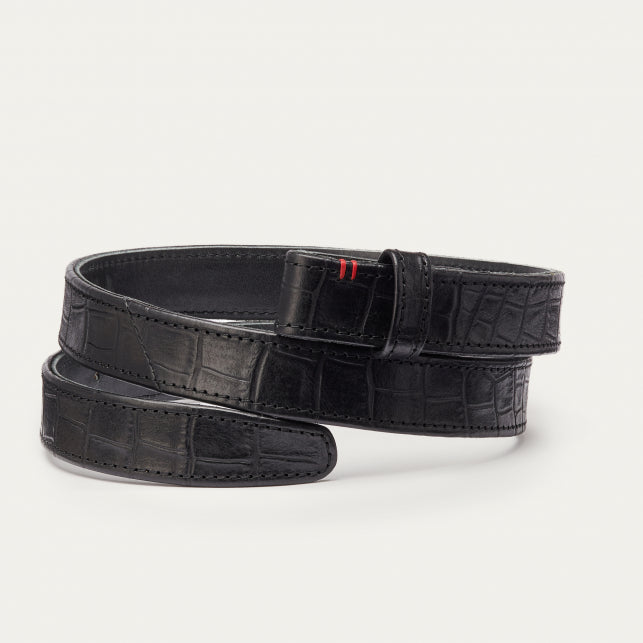 BABY CEINTURE CROCO NOIR