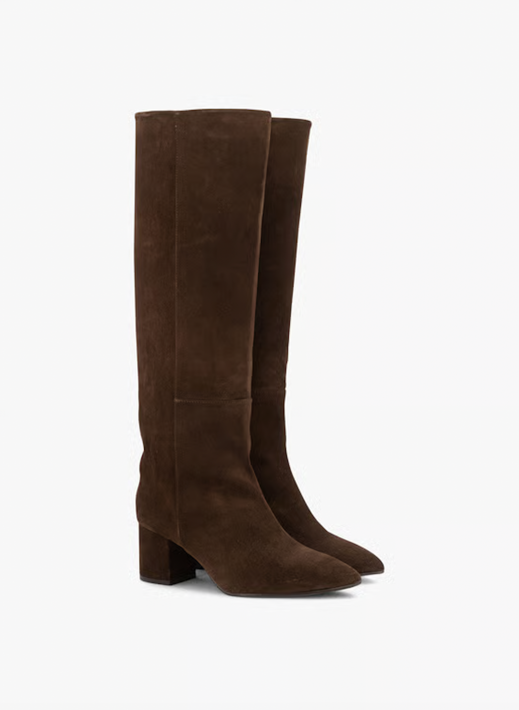 Bottes à talons suède