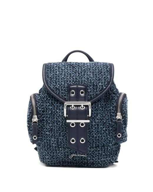 Sac Bucky Nano tweed denim