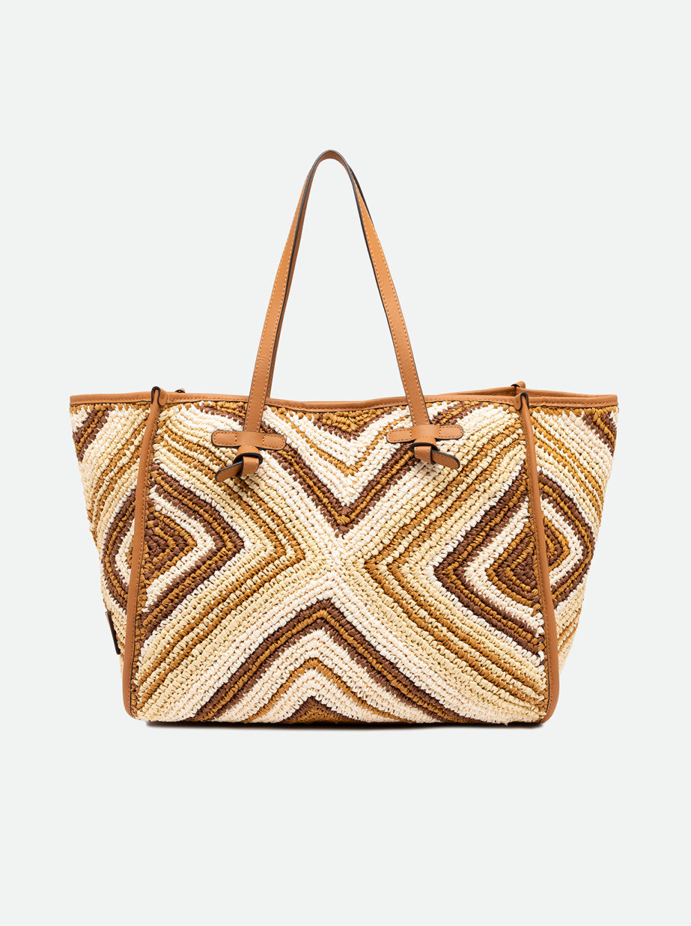 Cabas en paille tréssée