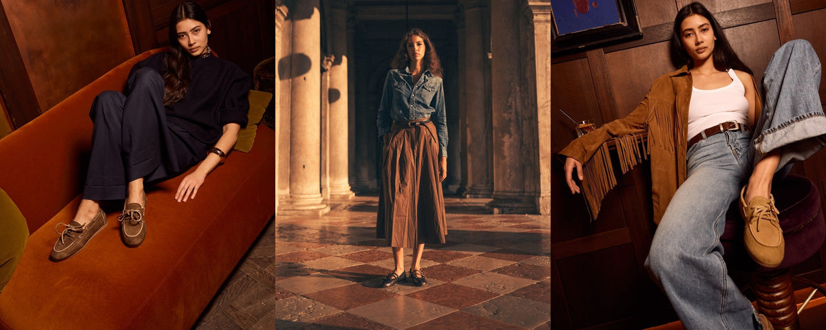 Posa, trois tenues