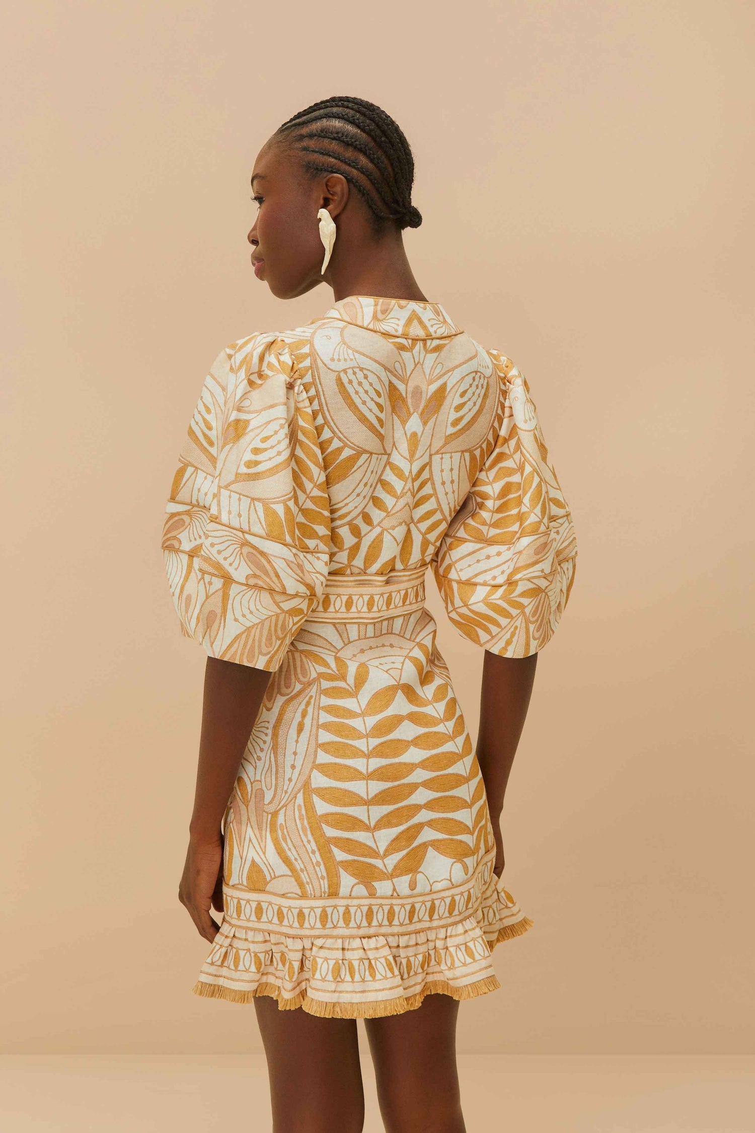 Robe courte ceinture
