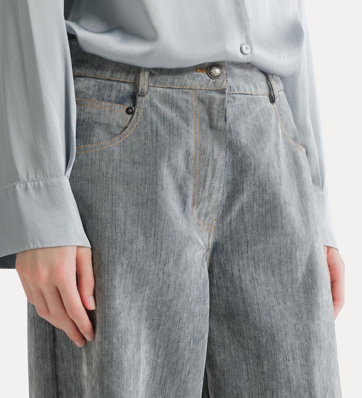 Pantalon flock denim
