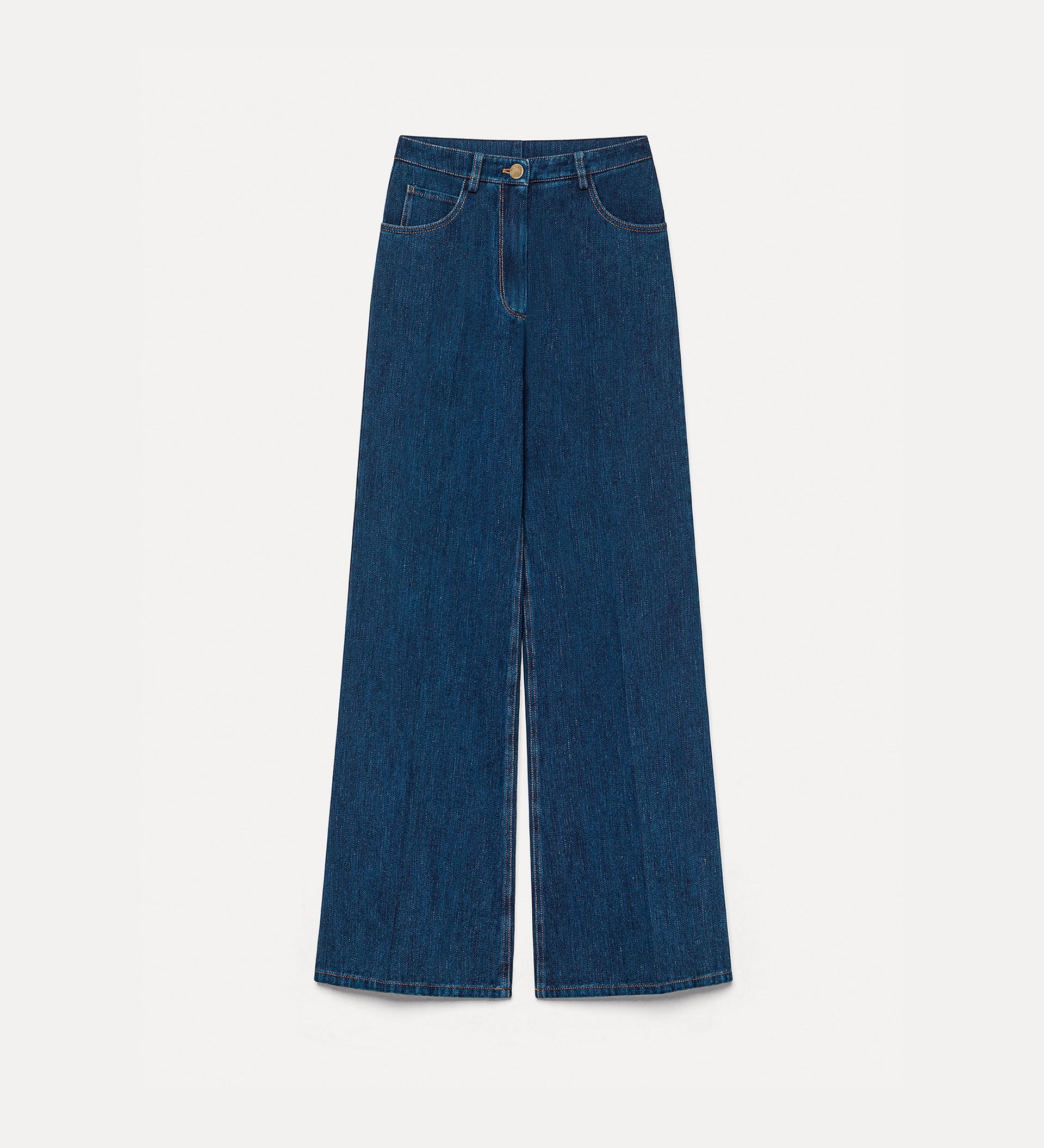 Pantalon évasé denim