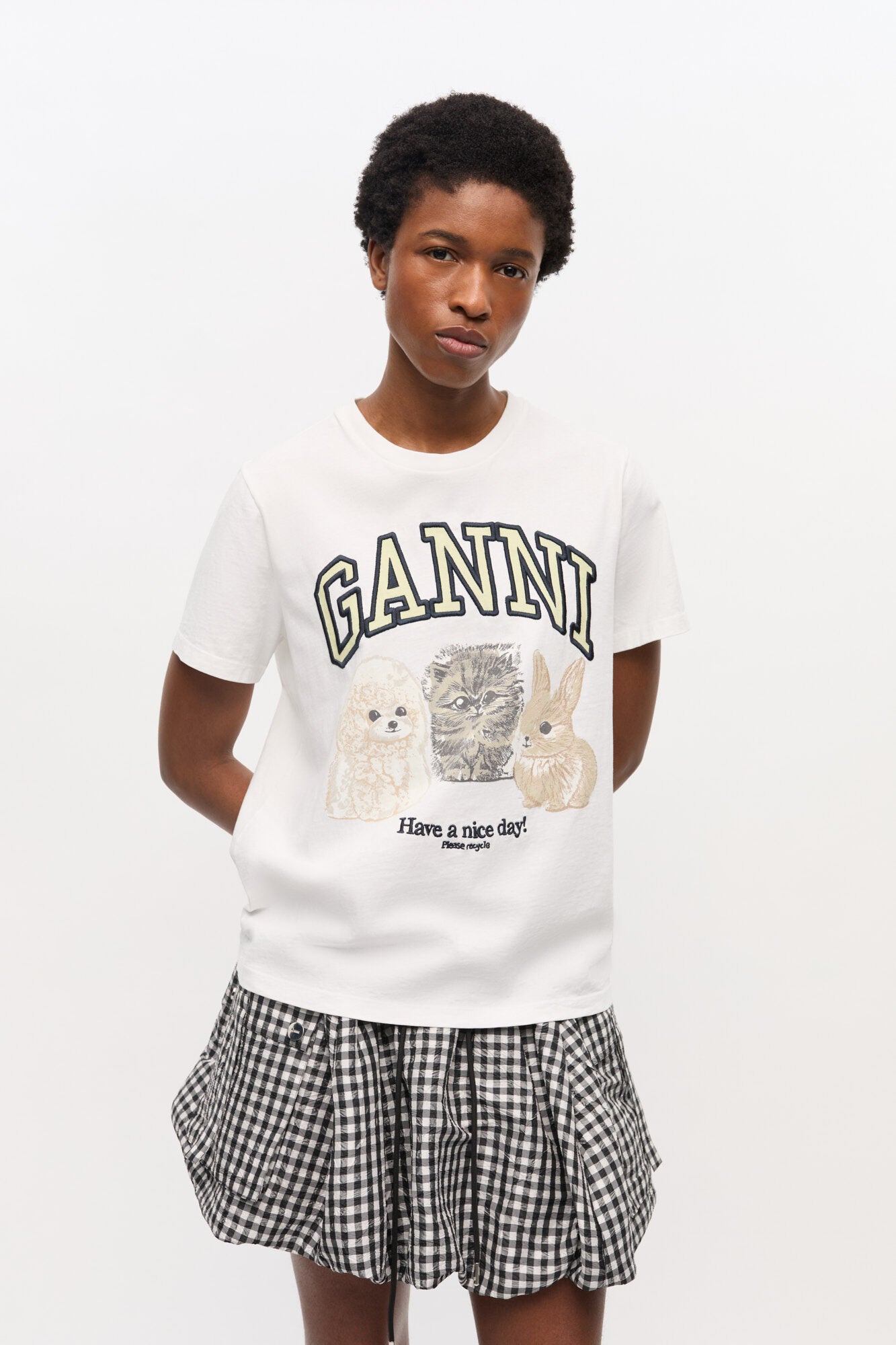 T-shirt GANNI Animals