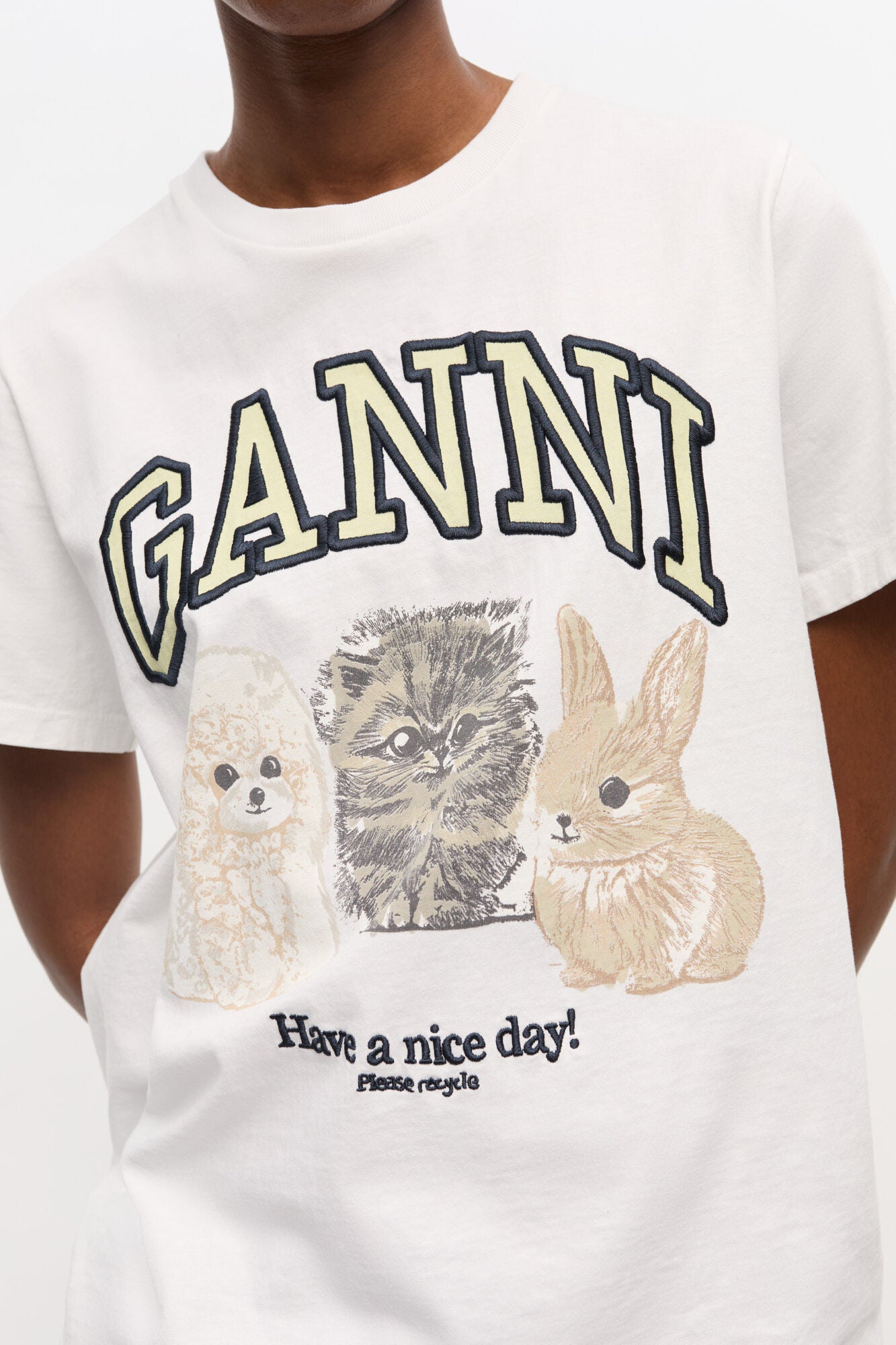 T-shirt GANNI Animals