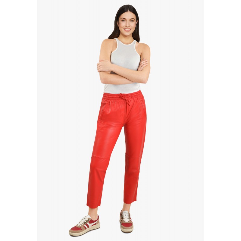 PANTALON GIFT ROUGE FONCÉ