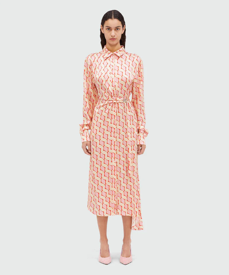 Robe print « Optical tiles »