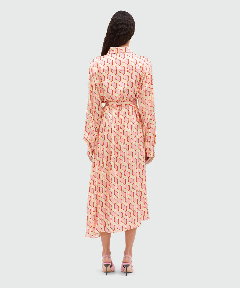 Robe print « Optical tiles »
