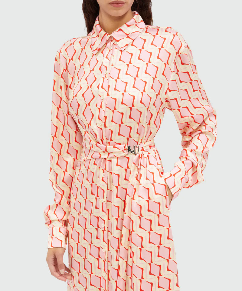Robe print « Optical tiles »