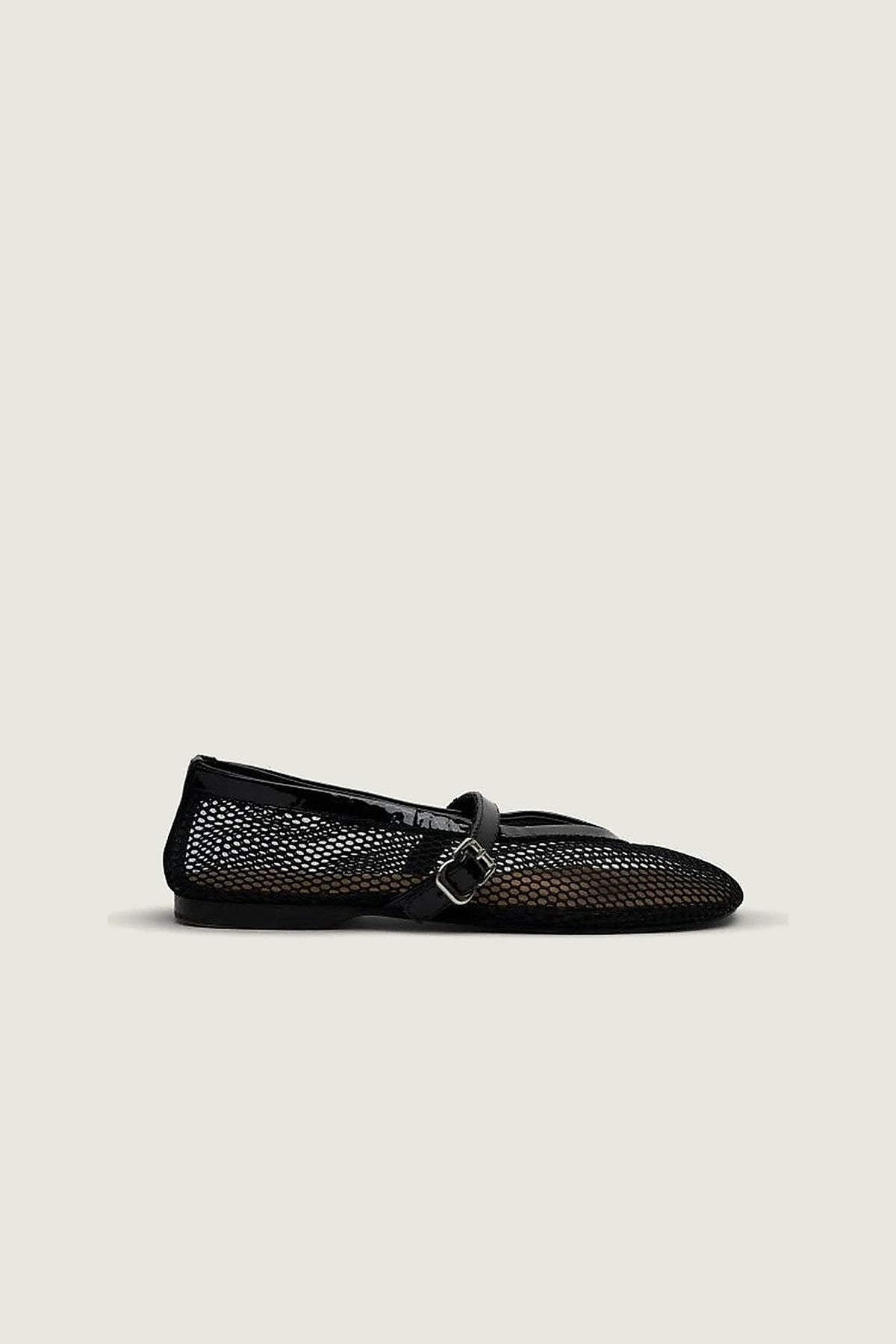 Ballerines Mesh Posa, noir, vue de profil