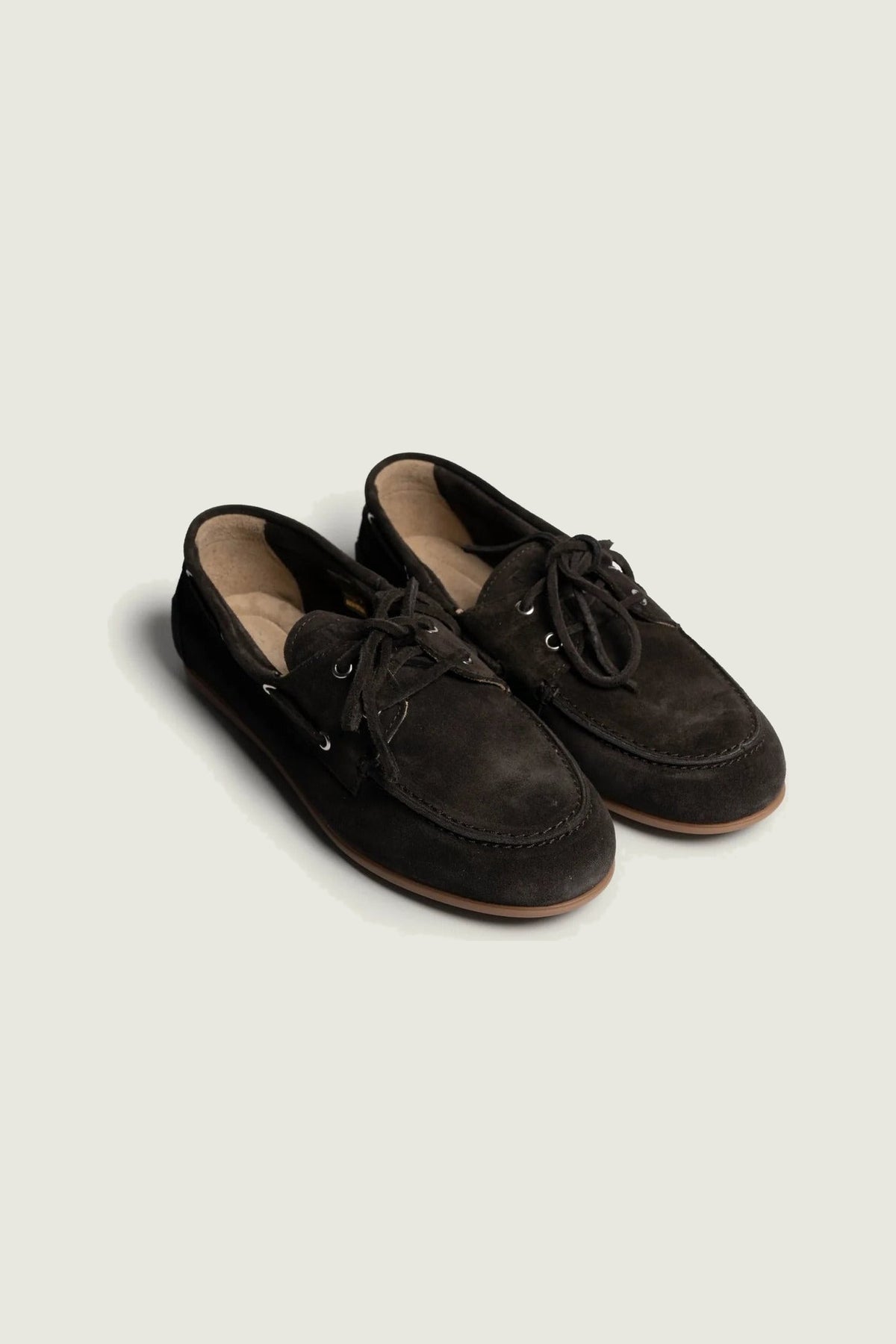 Mocassins en suède Posa, espresso, paire de trois quarts