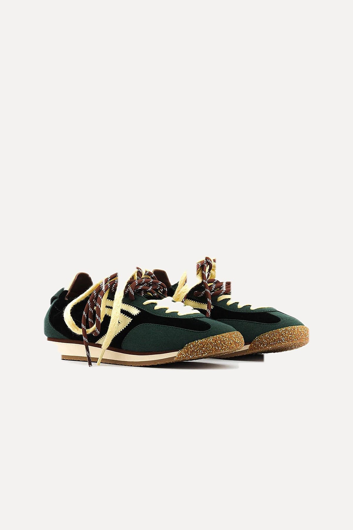 Puraai Baskets Panther Velvet vert profil