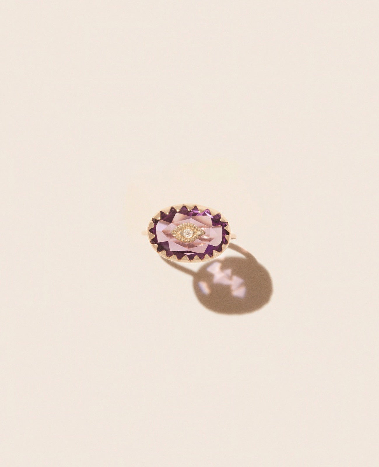 BAGUE SOUAD AMETHYSTE VIOLET